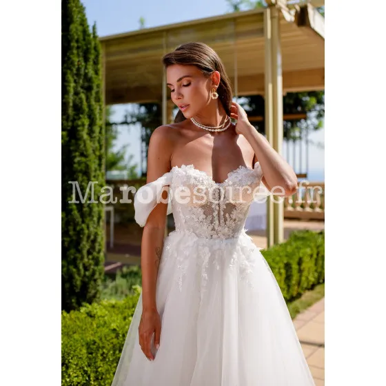 Robe de mariée Clémence en Tulle