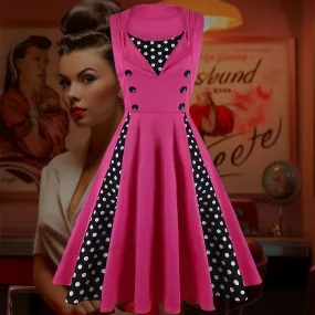 Robe Pin-Up  Rose Rockabilly