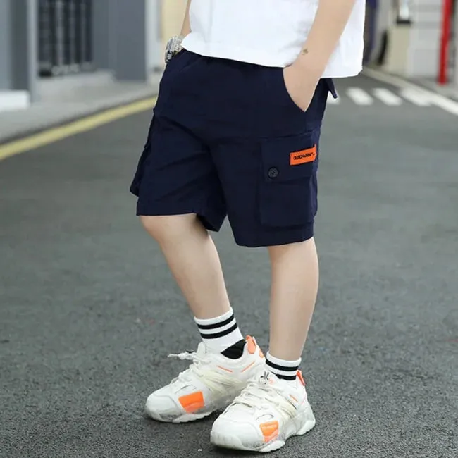 SHORT CARGO ENFANT GRANDES POCHES