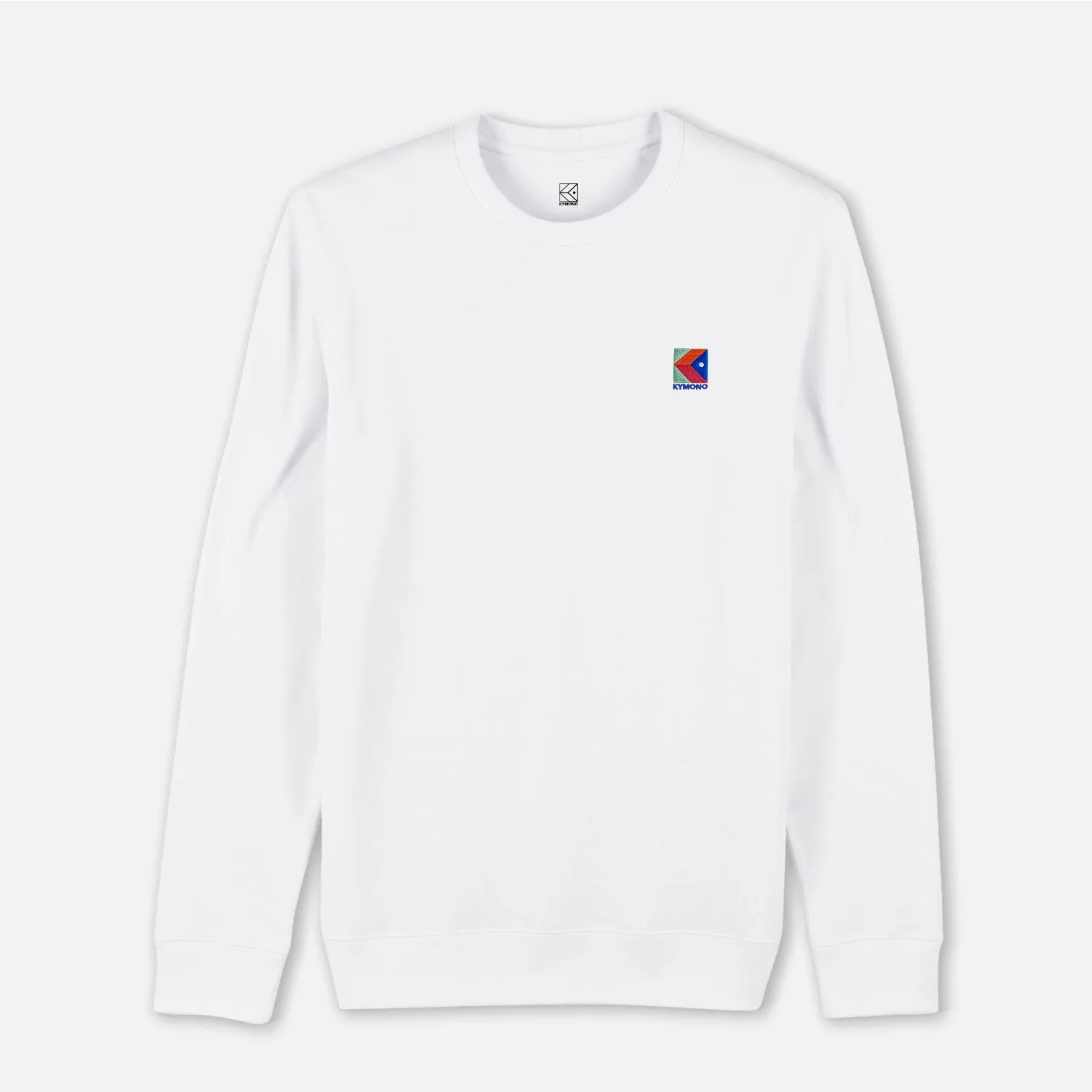 SWEAT COL ROND BLANC