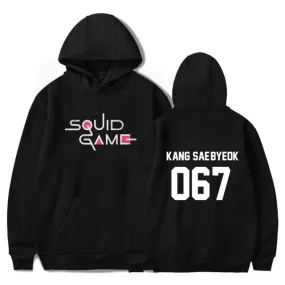 Sweat noir Squid Game Numéro 67