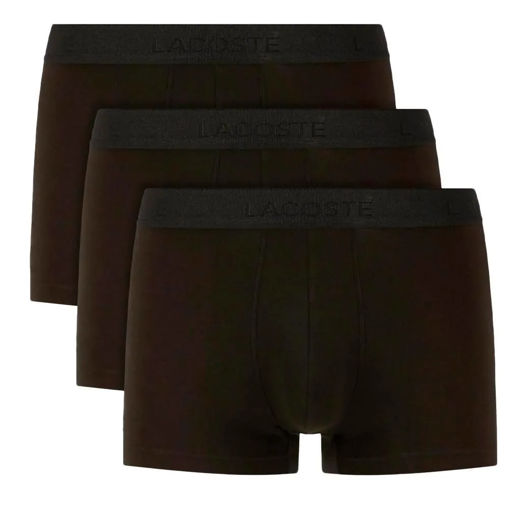X3 Boxers Noir Homme Lacoste Core 5H3407